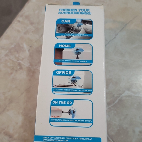 USB plug-in flex fan+air freshner - Picture 4 of 9
